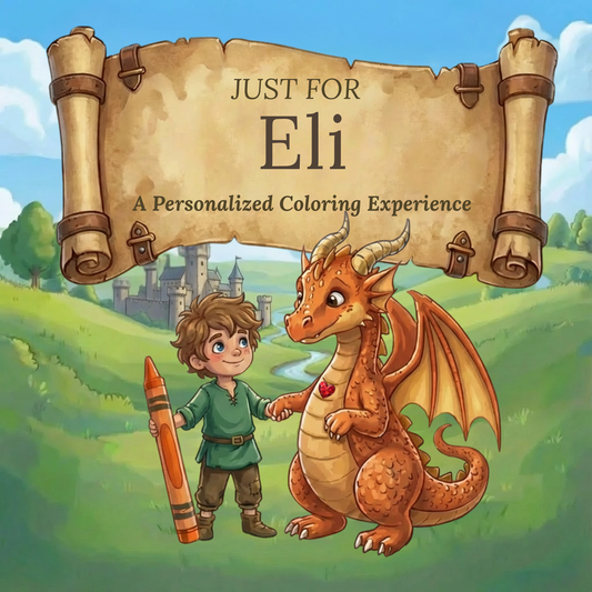 Eli Personalized Coloring Book | Ages 4-8 | L.K. Bunting