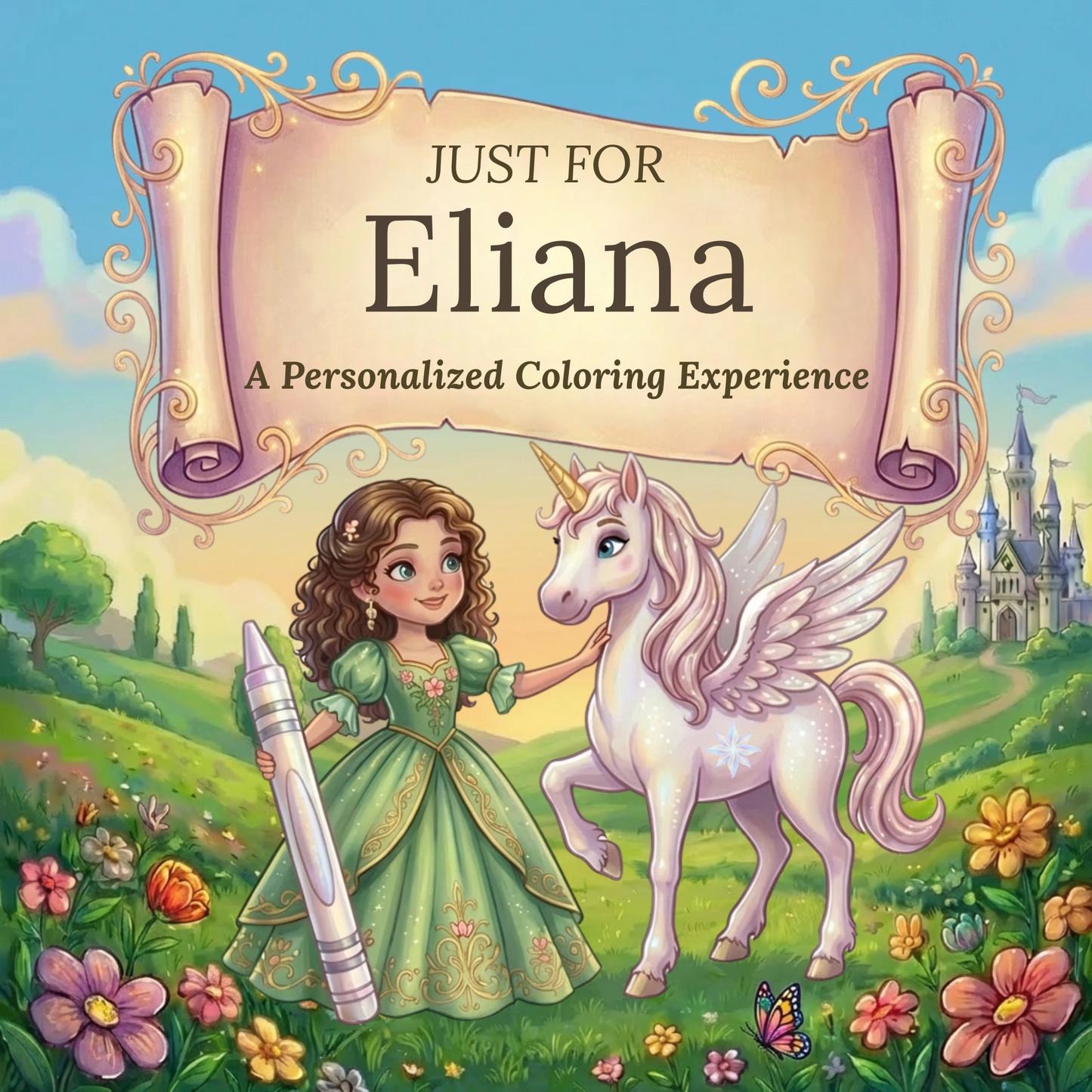 Eliana Personalized Coloring Book | Ages 4-8 | L.K. Bunting