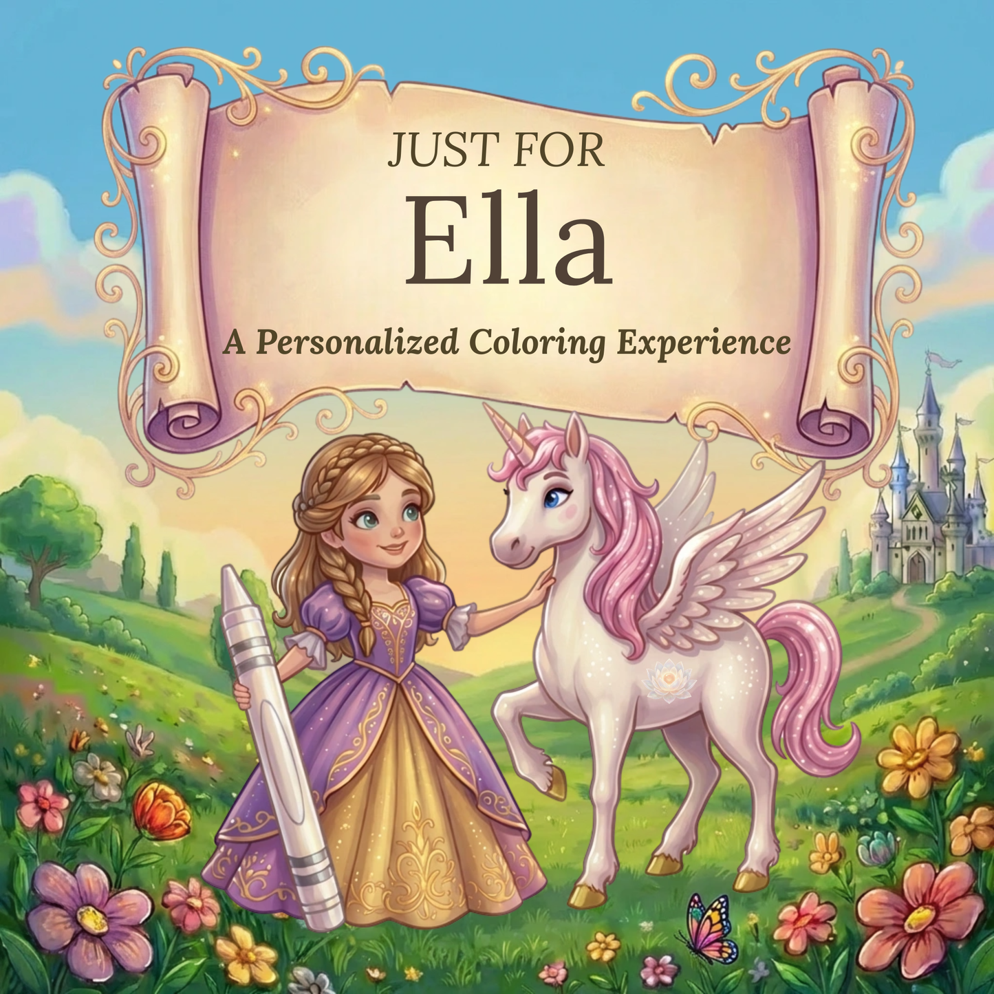 Ella Personalized Coloring Book | Ages 4-8 | L.K. Bunting