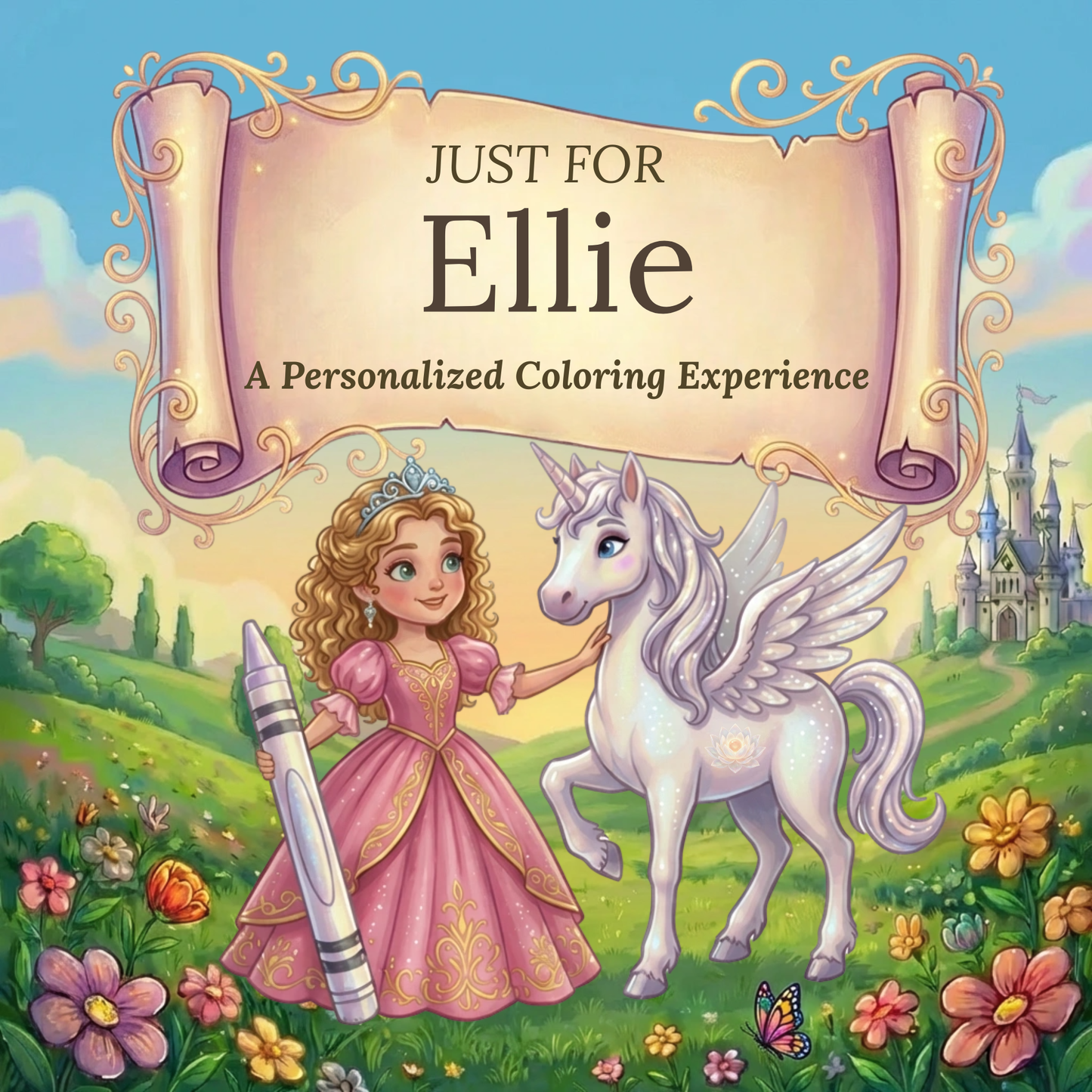 Ellie Personalized Coloring Book | Ages 4-8 | L.K. Bunting