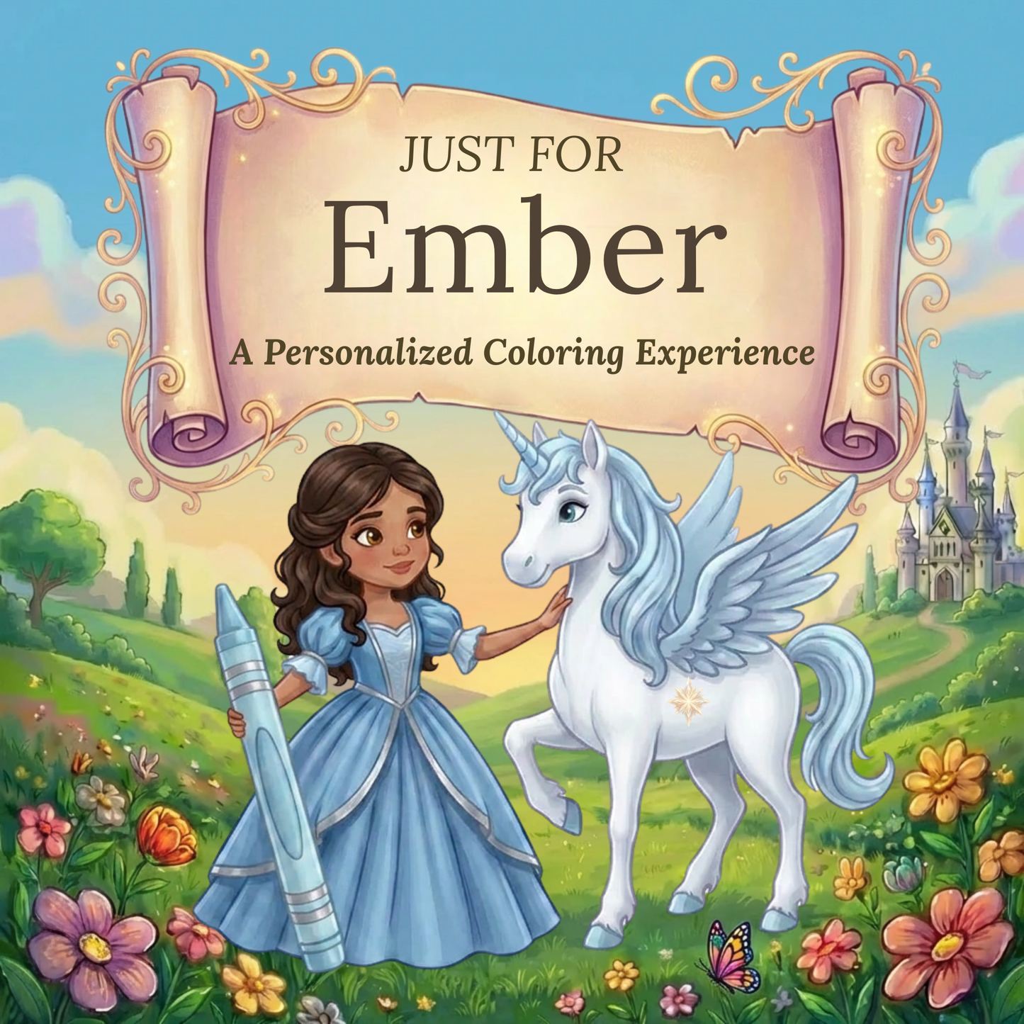 Ember Personalized Coloring Book | Ages 4-8 | L.K. Bunting