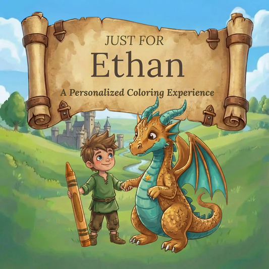 Ethan Personalized Coloring Book | Ages 4-8 | L.K. Bunting