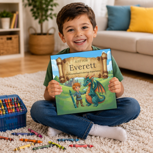 Everett Personalized Coloring Book | Ages 4-8 | L.K. Bunting