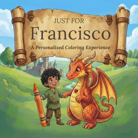 Francisco Personalized Coloring Book | Ages 4-8 | L.K. Bunting