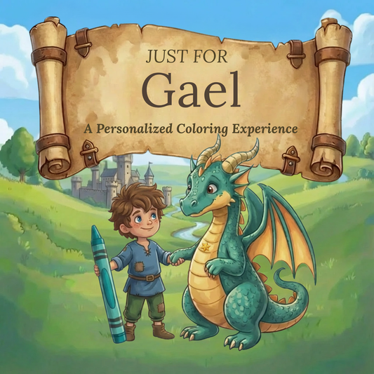 Gael Personalized Coloring Book | Ages 4-8 | L.K. Bunting
