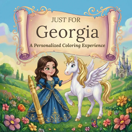 Georgia Personalized Coloring Book | Ages 4-8 | L.K. Bunting
