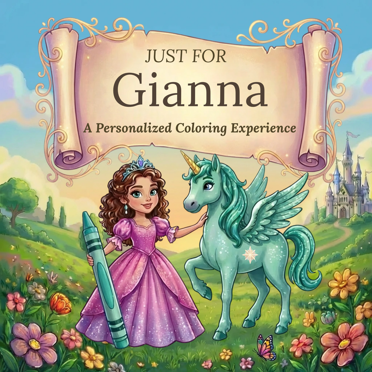 Gianna Personalized Coloring Book | Ages 4-8 | L.K. Bunting
