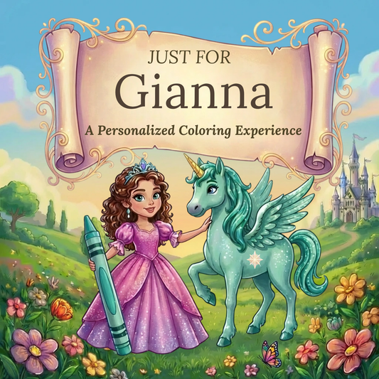 Gianna Personalized Coloring Book | Ages 4-8 | L.K. Bunting