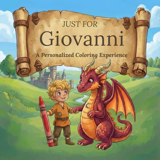 Giovanni Personalized Coloring Book | Ages 4-8 | L.K. Bunting