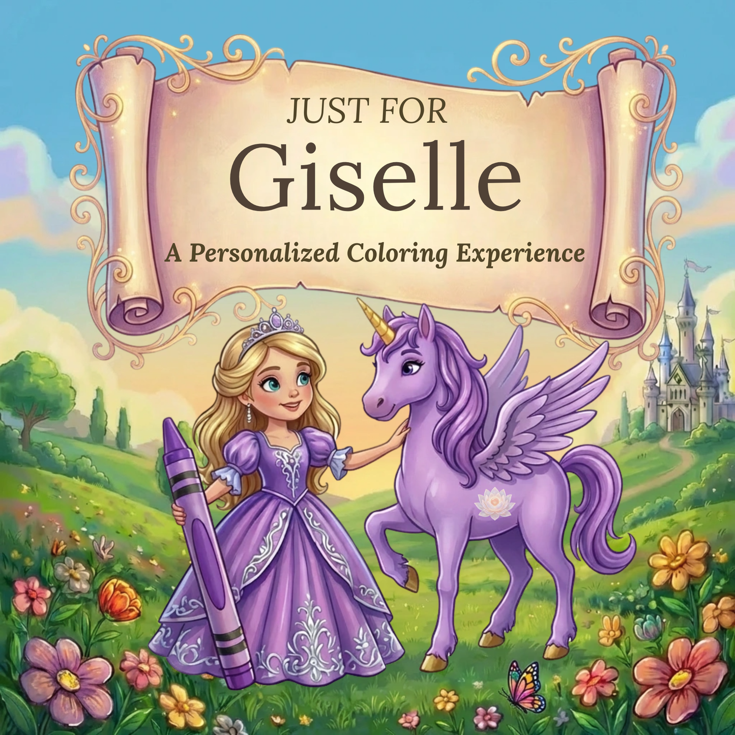 Giselle Personalized Coloring Book | Ages 4-8 | L.K. Bunting