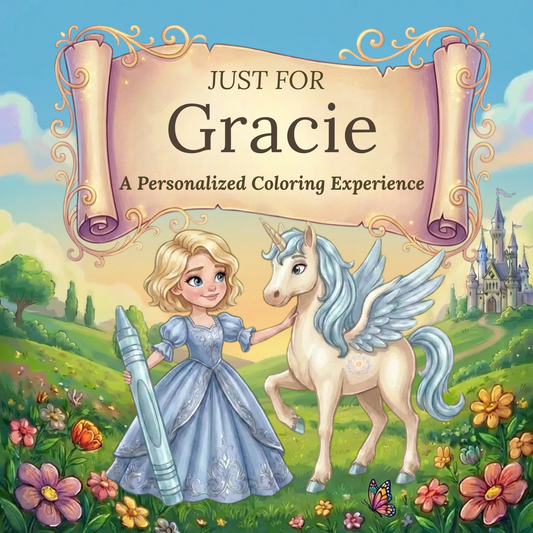 Gracie Personalized Coloring Book | Ages 4-8 | L.K. Bunting