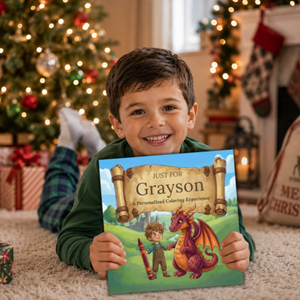 Grayson Personalized Coloring Book | Ages 4-8 | L.K. Bunting