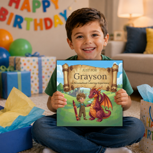 Grayson Personalized Coloring Book | Ages 4-8 | L.K. Bunting