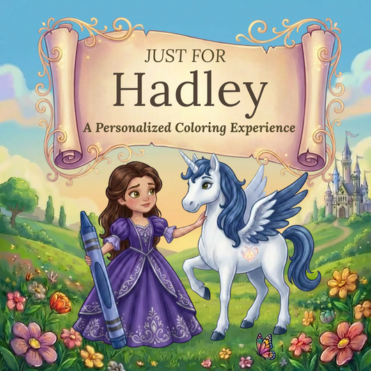 Hadley Personalized Coloring Book | Ages 4-8 | L.K. Bunting