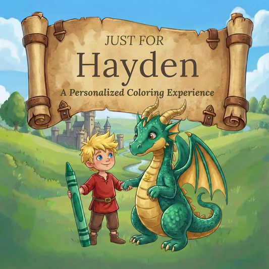 Hayden Personalized Coloring Book | Ages 4-8 | L.K. Bunting