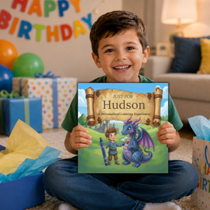 Hudson Personalized Coloring Book | Ages 4-8 | L.K. Bunting