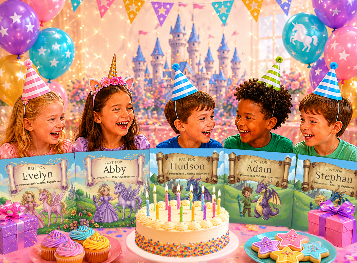 Hudson Personalized Coloring Book | Ages 4-8 | L.K. Bunting