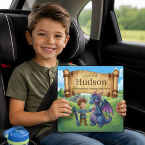 Hudson Personalized Coloring Book | Ages 4-8 | L.K. Bunting