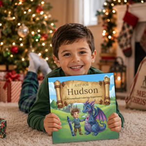 Hudson Personalized Coloring Book | Ages 4-8 | L.K. Bunting