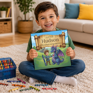 Hudson Personalized Coloring Book | Ages 4-8 | L.K. Bunting