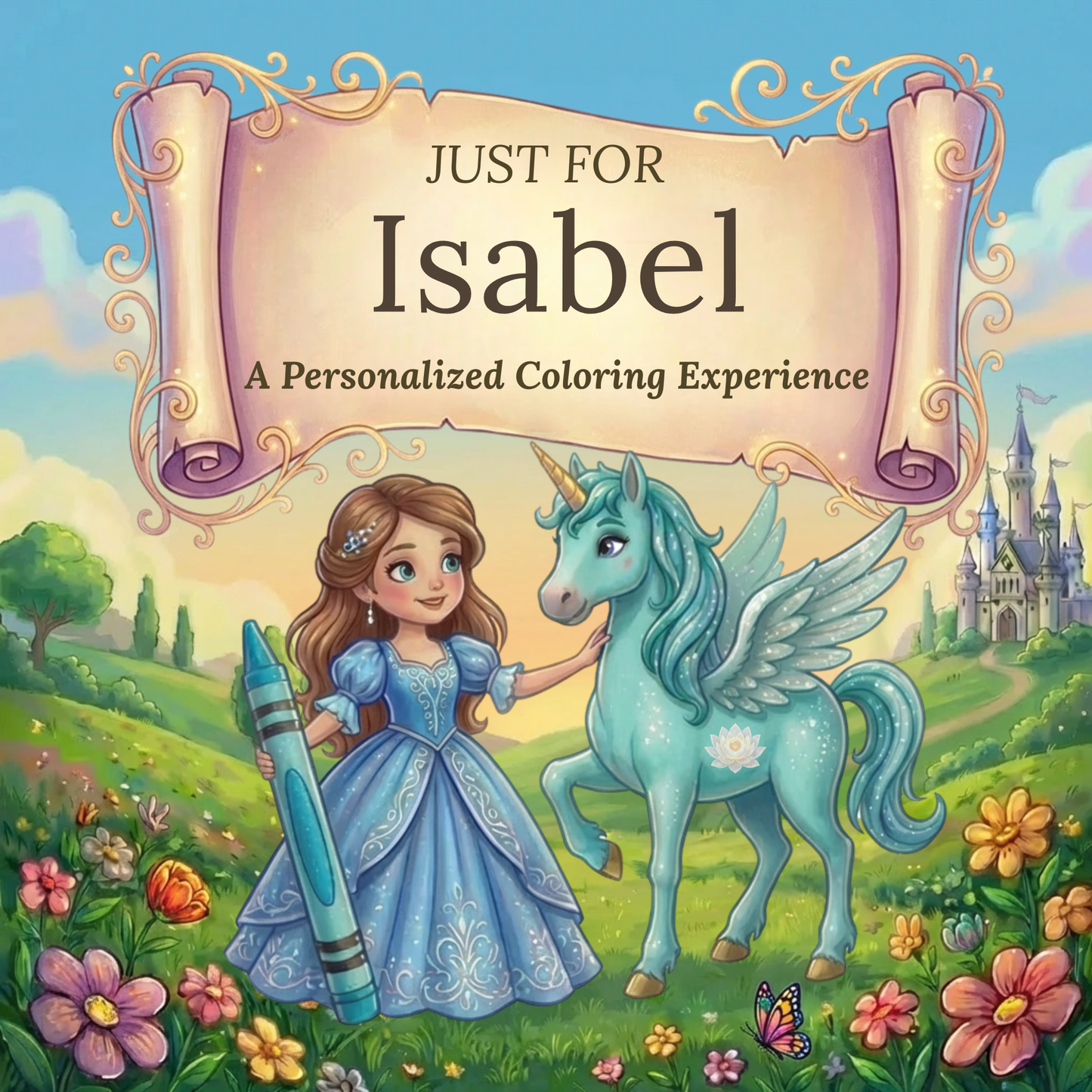 Isabel Personalized Coloring Book | Ages 4-8 | L.K. Bunting