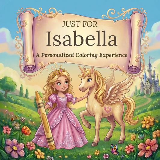 Isabella Personalized Coloring Book | Ages 4-8 | L.K. Bunting