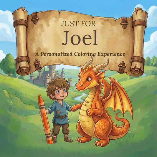 Joel Personalized Coloring Book | Ages 4-8 | L.K. Bunting