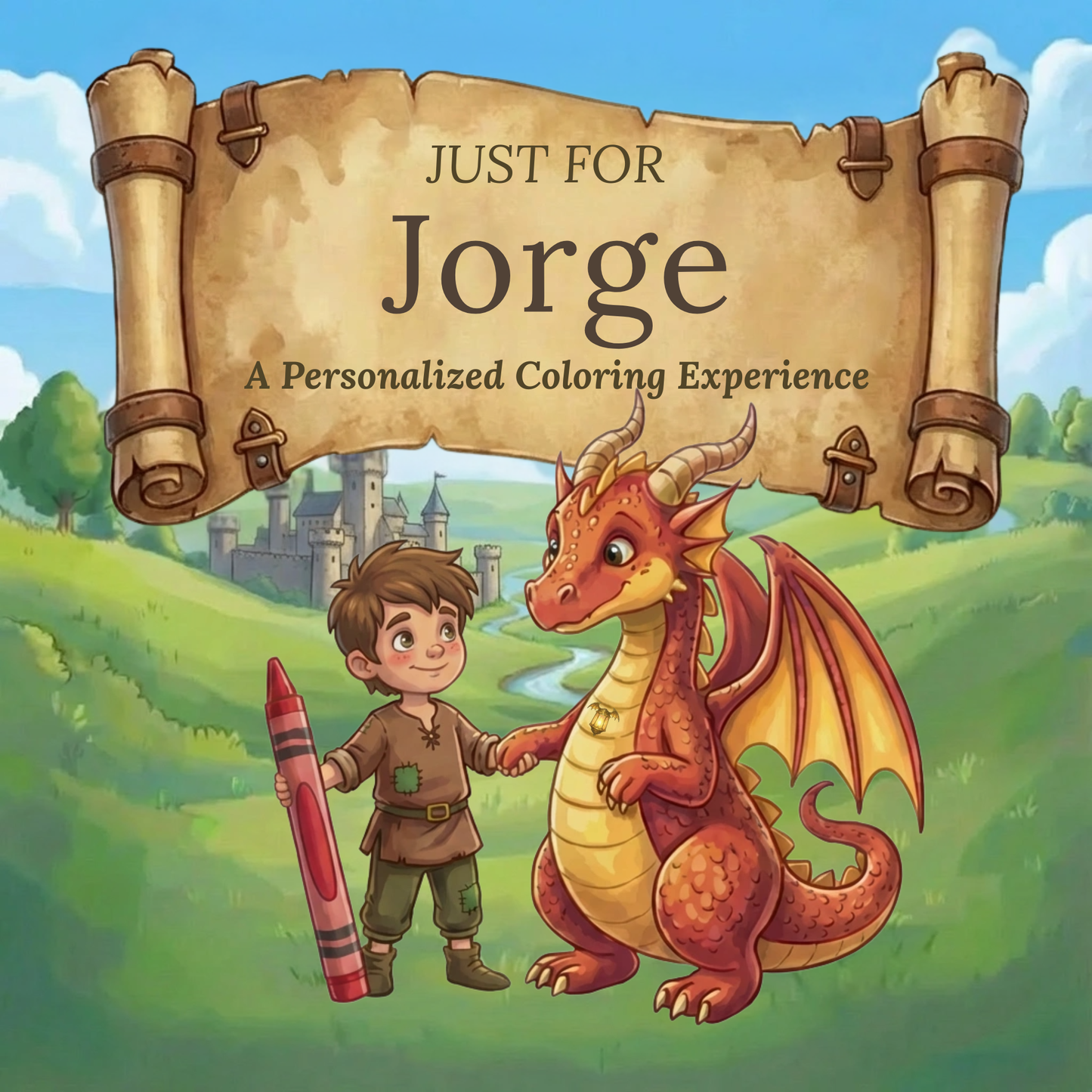 Jorge Personalized Coloring Book | Ages 4-8 | L.K. Bunting
