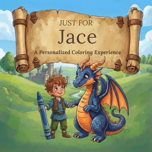 Jace Personalized Coloring Book | Ages 4-8 | L.K. Bunting
