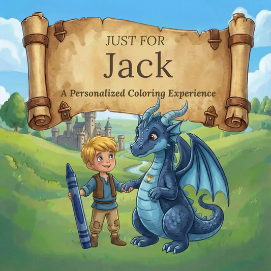 Jack Personalized Coloring Book | Ages 4-8 | L.K. Bunting