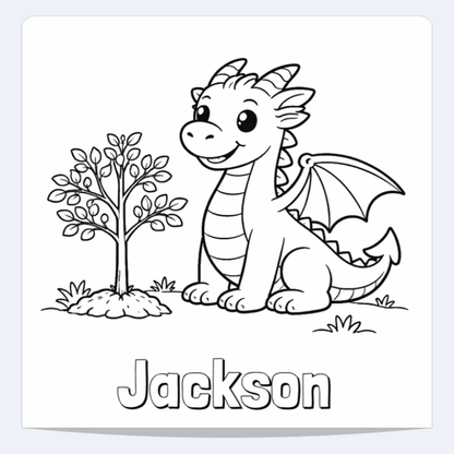 Jackson Personalized Coloring Book | Ages 4-8 | L.K. Bunting