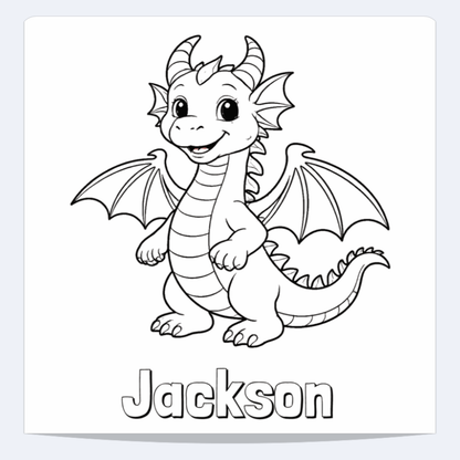 Jackson Personalized Coloring Book | Ages 4-8 | L.K. Bunting