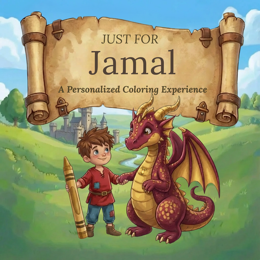 Jamal Personalized Coloring Book | Ages 4-8 | L.K. Bunting