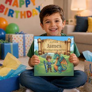 James Personalized Coloring Book | Ages 4-8 | L.K. Bunting