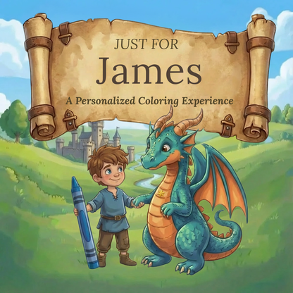 James Personalized Coloring Book | Ages 4-8 | L.K. Bunting