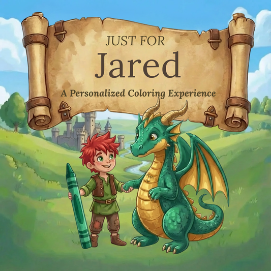 Jared Personalized Coloring Book | Ages 4-8 | L.K. Bunting