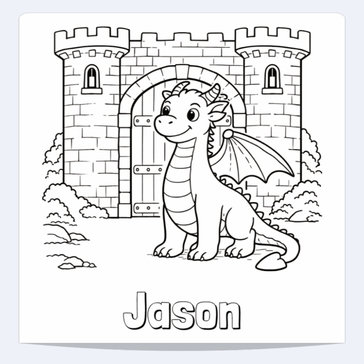 Jason Personalized Coloring Book | Ages 4-8 | L.K. Bunting