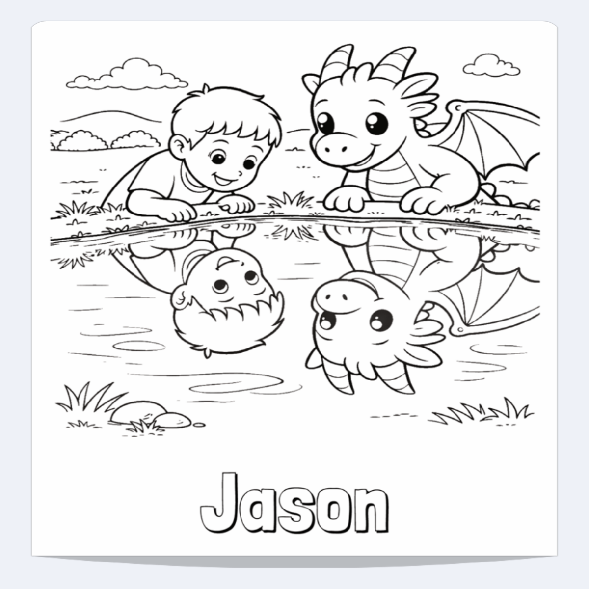 Jason Personalized Coloring Book | Ages 4-8 | L.K. Bunting