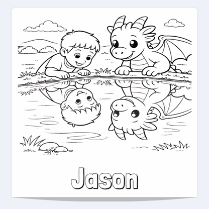 Jason Personalized Coloring Book | Ages 4-8 | L.K. Bunting