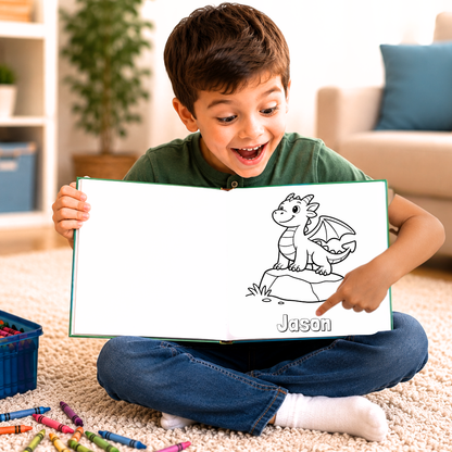 Jason Personalized Coloring Book | Ages 4-8 | L.K. Bunting