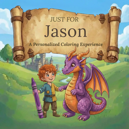 Jason Personalized Coloring Book | Ages 4-8 | L.K. Bunting