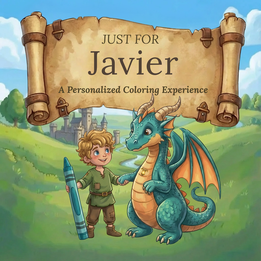 Javier Personalized Coloring Book | Ages 4-8 | L.K. Bunting