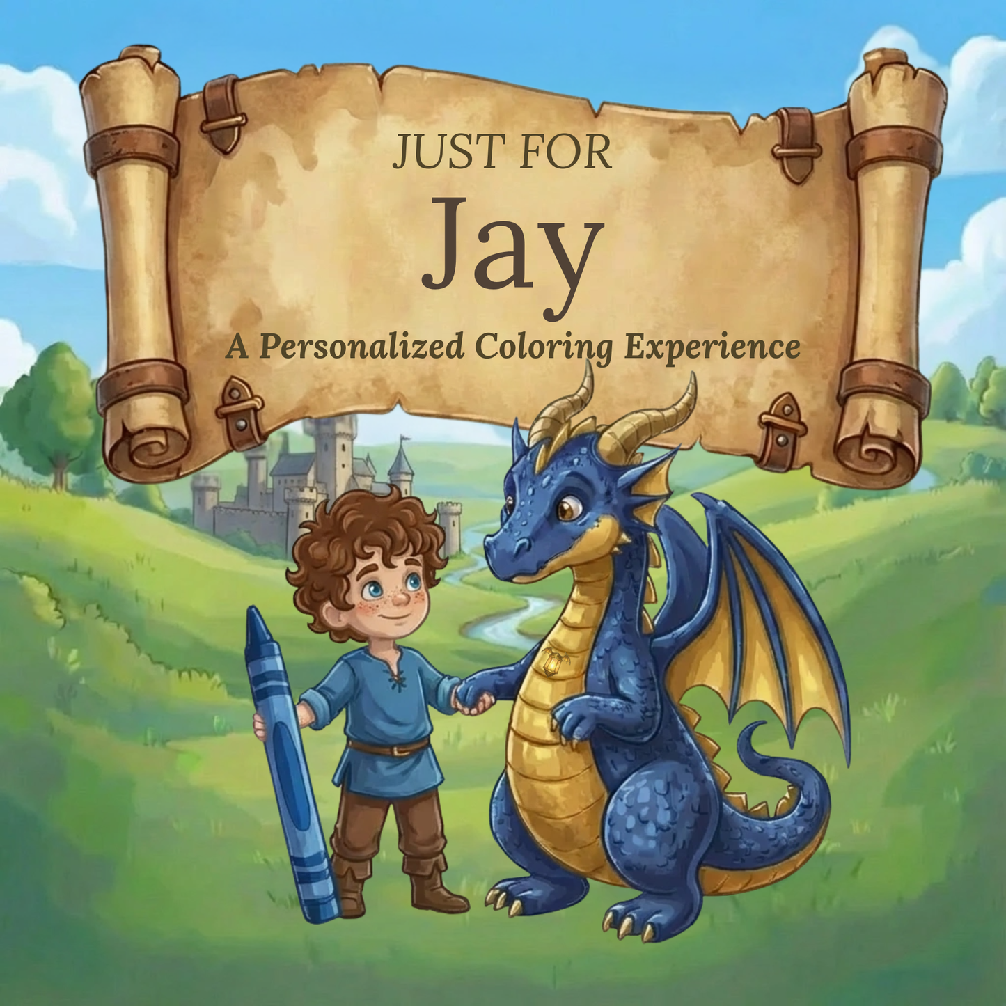 Jay Personalized Coloring Book | Ages 4-8 | L.K. Bunting