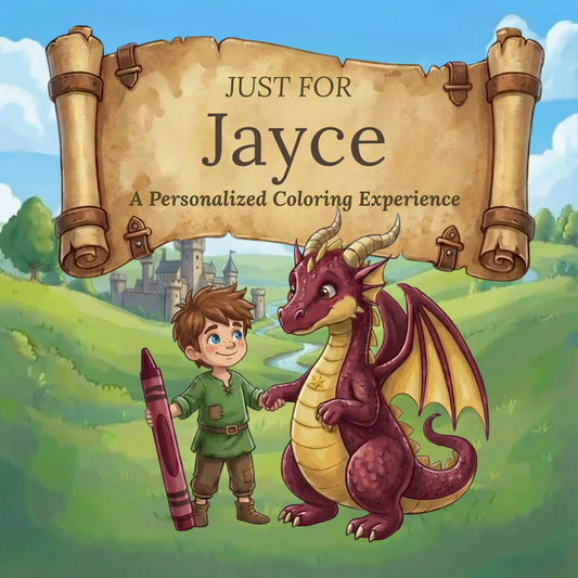 Jayce Personalized Coloring Book | Ages 4-8 | L.K. Bunting