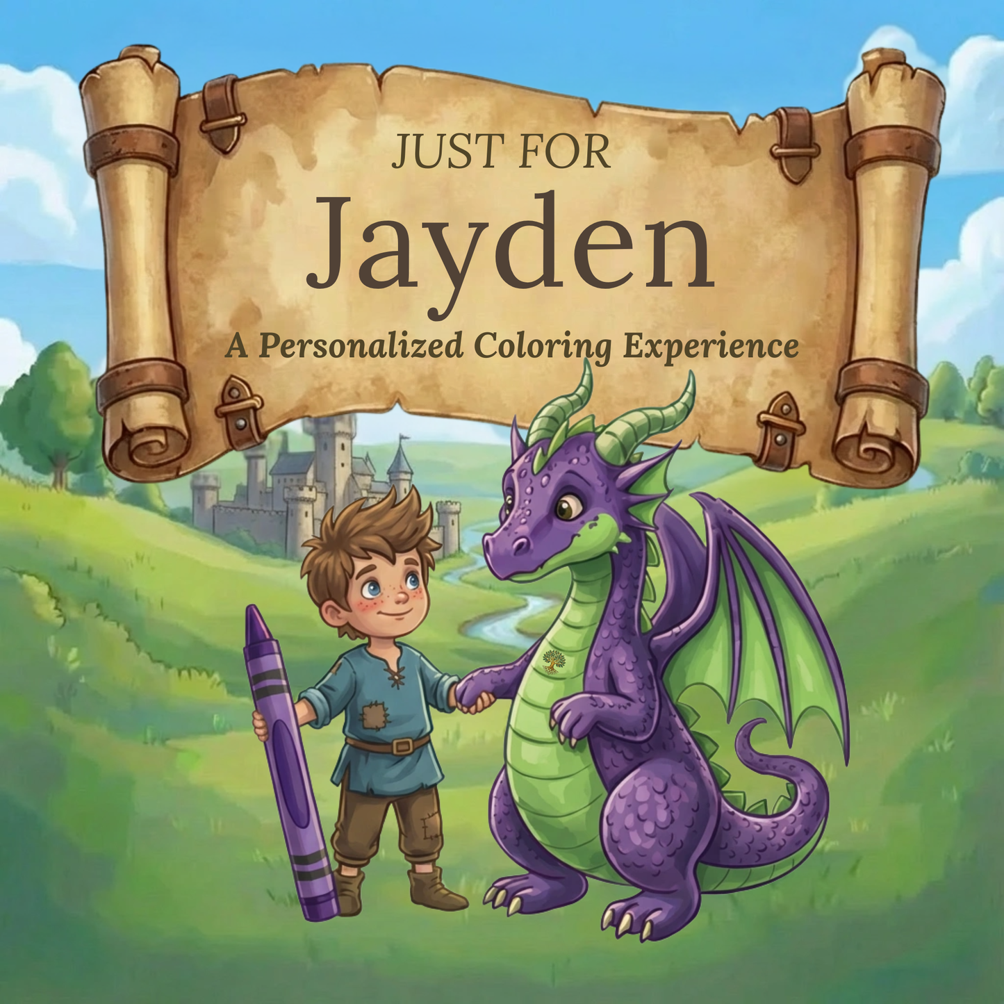 Jayden Personalized Coloring Book | Ages 4-8 | L.K. Bunting