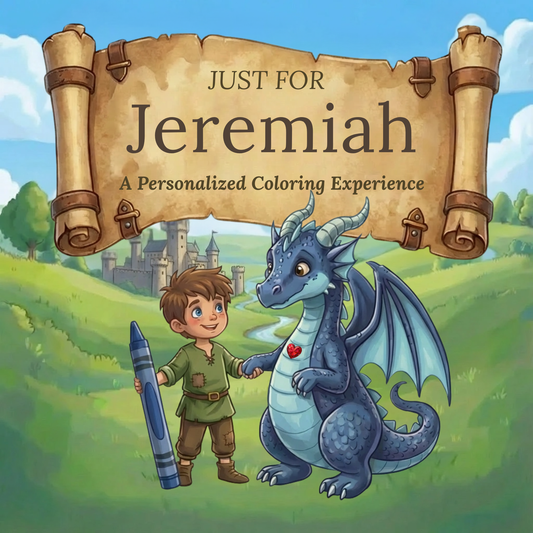 Jeremiah Personalized Coloring Book | Ages 4-8 | L.K. Bunting