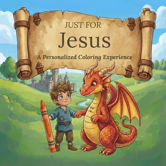 Jesus Personalized Coloring Book | Ages 4-8 | L.K. Bunting