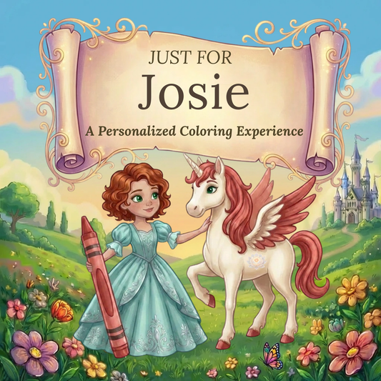 Josie Personalized Coloring Book | Ages 4-8 | L.K. Bunting