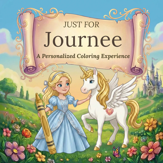Journee Personalized Coloring Book | Ages 4-8 | L.K. Bunting