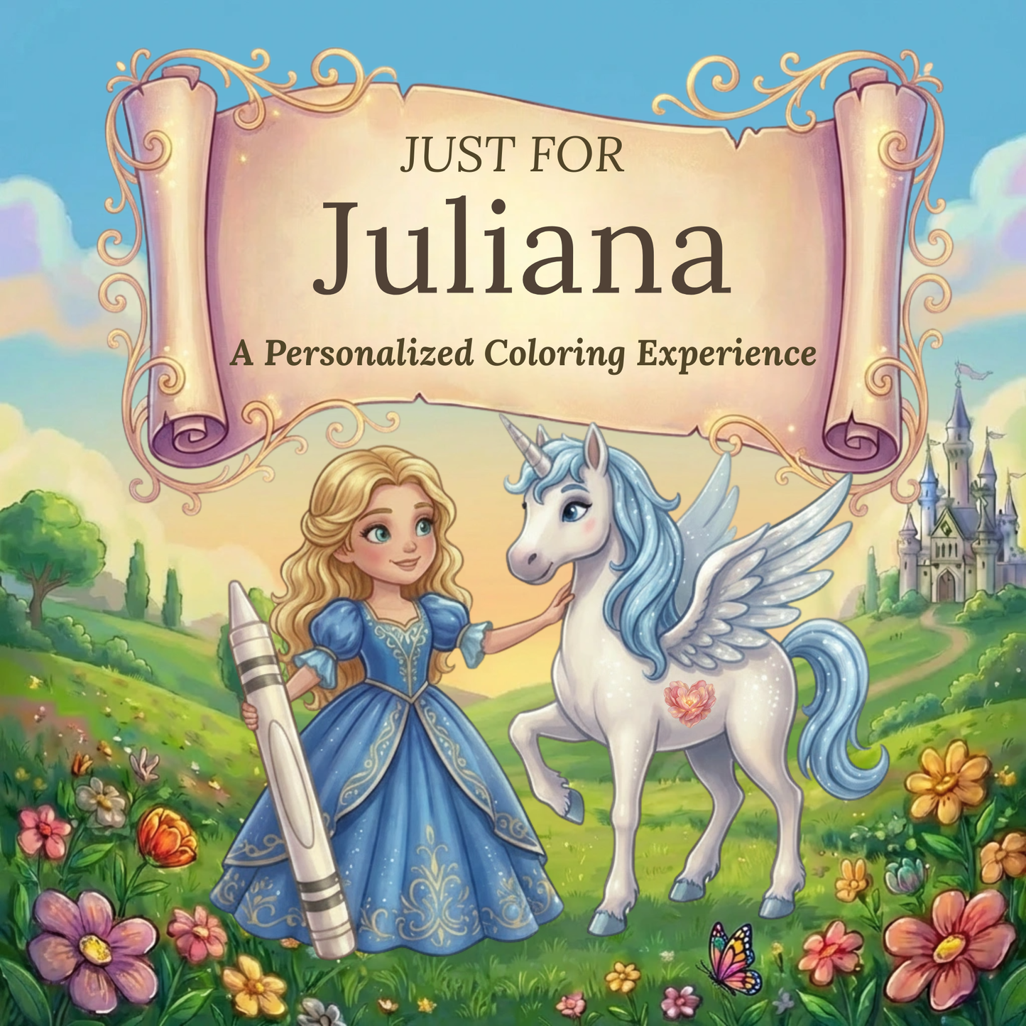 Juliana Personalized Coloring Book | Ages 4-8 | L.K. Bunting